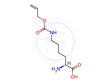 Chemical structure of H-Lys(Alloc)-OH