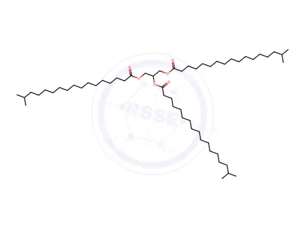 Chemical structure of GLYCEROLTRI-ISOSTEARATE