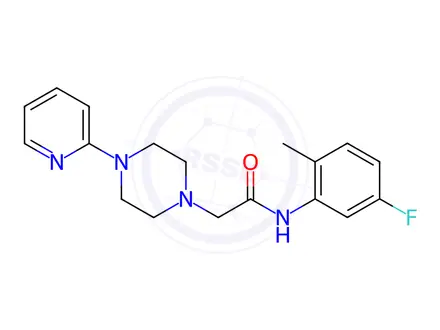 Chemical structure of N-(5-fluoro-2-methylphenyl)-2-(4-(pyridin-2-yl)piperazin-1-yl)acetamide