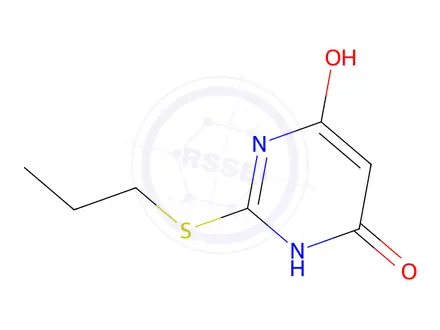 Chemical structure of 2-Propylthiobarbituric-d7 Acid