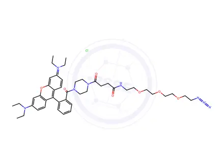 Chemical structure of Rhodamine-N3 chloride