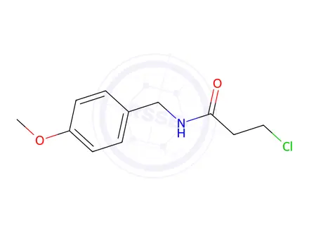 Chemical structure of 3-Chloro-N-(4-methoxybenzyl)propanamide