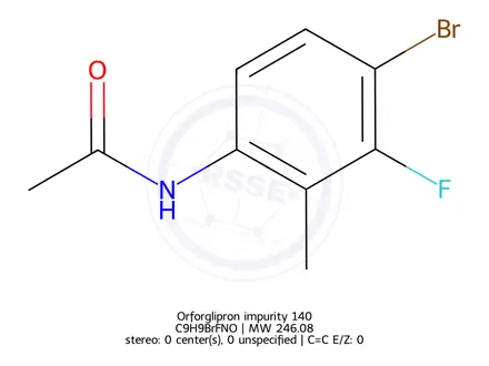 Chemical structure of Orforglipron Impurity 140