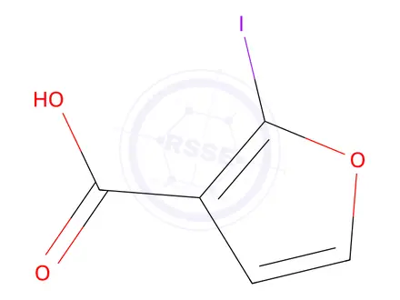 Chemical structure of 2-iodofuran-3-carboxylic acid