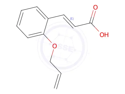 Chemical structure of (2E)-3-[2-(allyloxy)phenyl]acrylic Acid