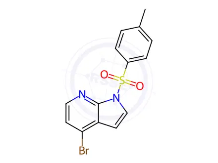 Chemical structure of 4-BROMO-1-[(4-METHYLPHENYL)SULFONYL]-1H-PYRROLO[2,3-B]PYRIDINE