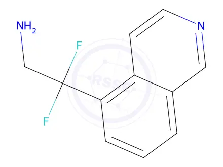 Chemical structure of 2,2-Difluoro-2-(5-isoquinolinyl)ethanamine