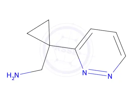 Chemical structure of [1-(pyridazin-3-yl)cyclopropyl]methanamine