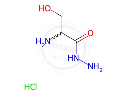 Chemical structure of Serine Hydrazide, Hydrochloride