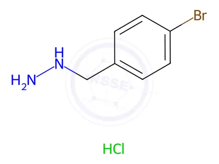 Chemical structure of [(4-Bromophenyl)methyl]hydrazine Hydrochloride