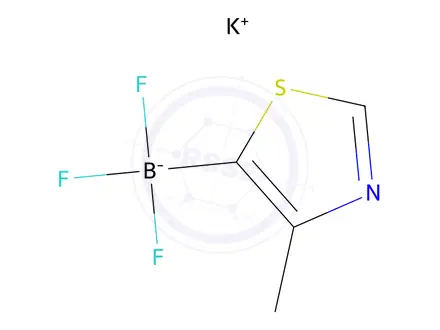 Chemical structure of Potassium trifluoro(4-methylthiazol-5-yl)borate