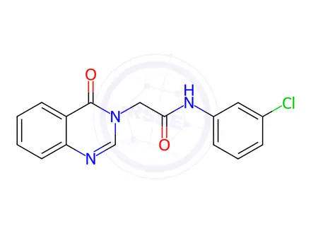 Chemical structure of N-(3-Chlorophenyl)-2-(4-oxoquinazolin-3(4H)-yl)acetamide