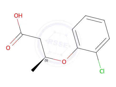 Chemical structure of (S)-3-(2-chlorophenoxy)butanoic acid