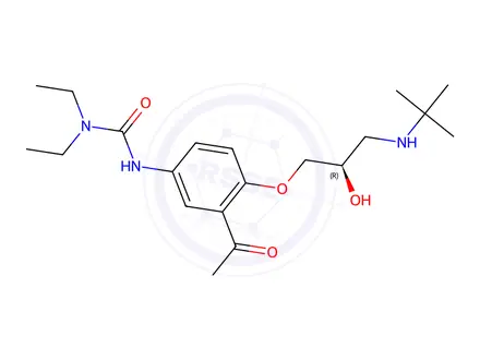 Chemical structure of (R)-(+)-Celiprolol Hydrochloride