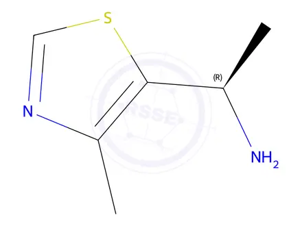 Chemical structure of (R)-1-(4-Methylthiazol-5-yl)ethan-1-amine
