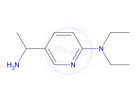 Chemical structure of [5-(1-Amino-ethyl)-pyridin-2-yl]-diethyl-amine