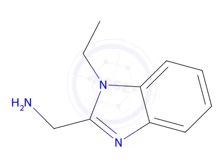 Chemical structure of (1-Ethyl-1H-1,3-benzodiazol-2-yl)methanamine Hydrochloride