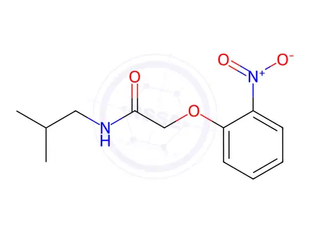 Chemical structure of N-isobutyl-2-(2-nitrophenoxy)acetamide