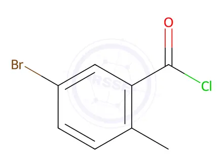 Chemical structure of 5-Bromo-2-methylbenzoyl chloride