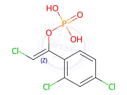 Chemical structure of 2,4-Dichloro-α-(chloromethylene)benzenemethanol dihydrogen phosphate