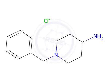 Chemical structure of 1-Benzylpiperidin-4-amine dihydrochloride hydrate