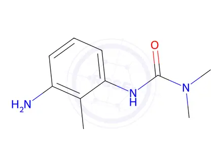 Chemical structure of 1-(3-amino-2-methylphenyl)-3,3-dimethylurea