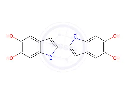 Chemical structure of 1H,1'H-[2,2'-Biindole]-5,5',6,6'-tetraol