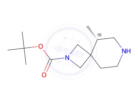 Chemical structure of Tert-butyl (S)-5-methyl-2,7-diazaspiro[3.5]Nonane-2-carboxylate