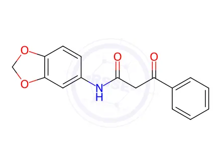 Chemical structure of n-(Benzo[d][1,3]dioxol-5-yl)-3-oxo-3-phenylpropanamide