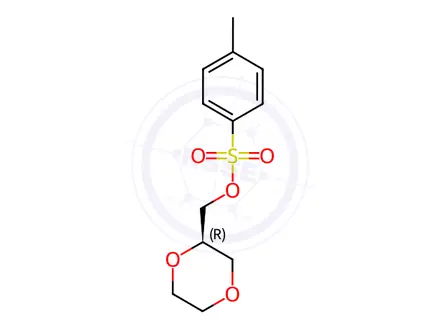 Chemical structure of (R)-(1,4-dioxan-2-yl)methyl 4-methylbenzenesulfonate