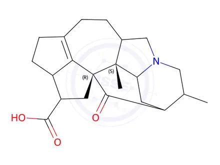 Chemical structure of Daphnilongeranin C