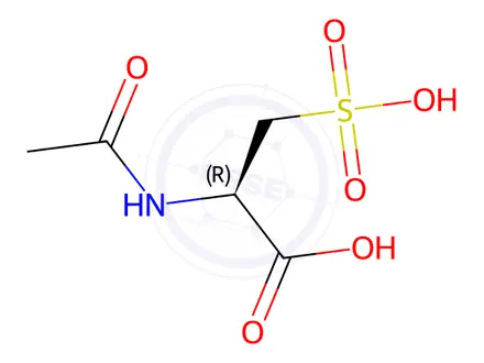 Chemical structure of Acetylcysteine Impurity 4