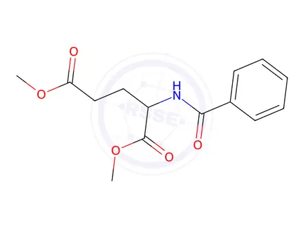 Chemical structure of dimethyl 2-benzamidopentanedioate