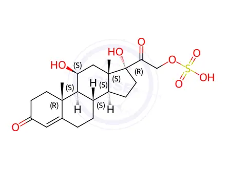Chemical structure of Cortisol