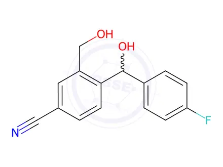 Chemical structure of 4-[(4-Fluoro-phenyl)-hydroxymethyl]-3-hydroxymethyl-benzonitrile