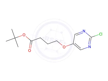 Chemical structure of tert-Butyl 4-((2-chloropyrimidin-5-yl)oxy)butanoate