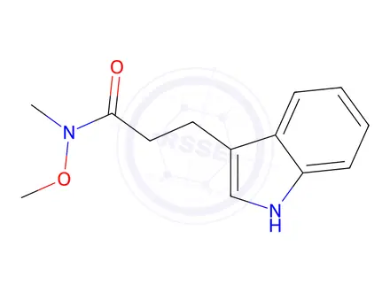 Chemical structure of 3-(1H-Indol-3-yl)-N-methoxy-N-methylpropanamide