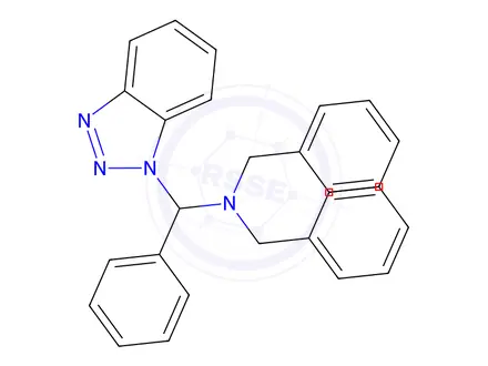 Chemical structure of 1-(1H-benzo[d][1,2,3]triazol-1-yl)-N,N-dibenzyl-1-phenylmethanamine
