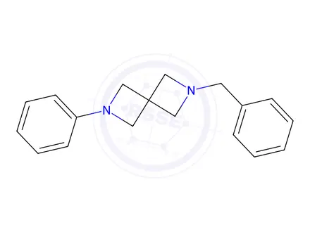 Chemical structure of 2-Benzyl-6-phenyl-2,6-diazaspiro[3.3]heptane