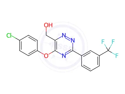 Chemical structure of (5-(4-Chlorophenoxy)-3-(3-(trifluoromethyl)phenyl)-1,2,4-triazin-6-yl)methanol