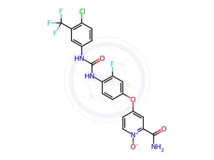 Chemical structure of N-Desmethyl Regorafenib (Pyridine)-N-oxide