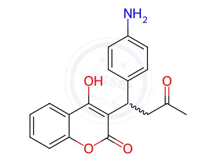 Chemical structure of Acenocoumarol Impurity 6