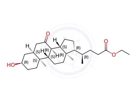 Chemical structure of Obeticholic Acid Impurity J