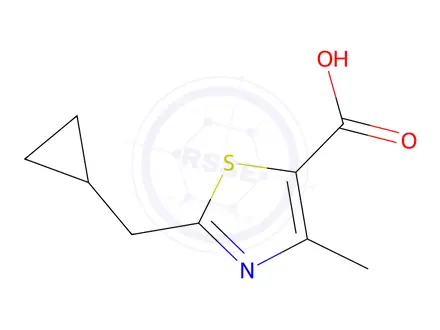Chemical structure of 2-(cyclopropylmethyl)-4-methyl-1,3-thiazole-5-carboxylic Acid