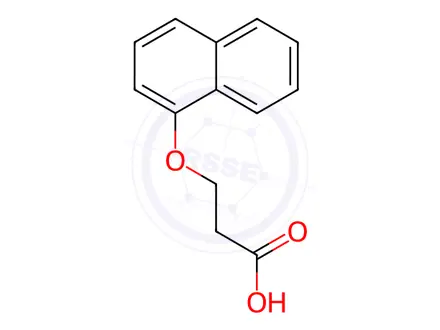 Chemical structure of 3-(naphthalen-1-yloxy)propanoic Acid
