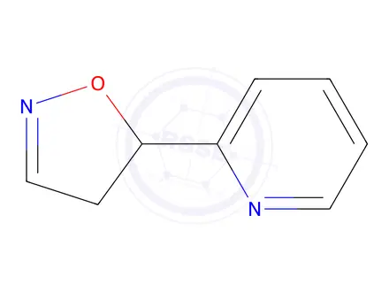 Chemical structure of Pyridine, 2-(4,5-dihydro-5-isoxazolyl)-(9CI)