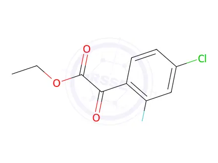 Chemical structure of ETHYL 4-CHLORO-2-FLUOROBENZOYLFORMATE