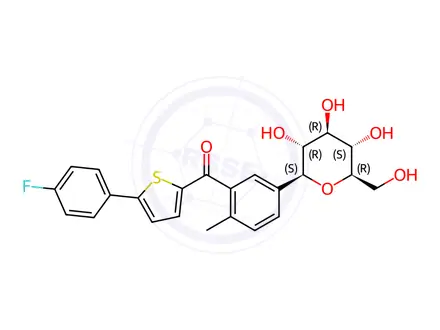 Chemical structure of Canagliflozin Impurity 197