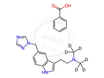 Chemical structure of Rizatriptan-d6 Benzoate