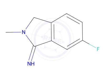 Chemical structure of 6-Fluoro-2-methylisoindolin-1-imine